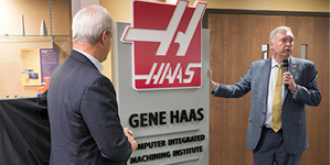 Gene Haas Machining Department Sign
