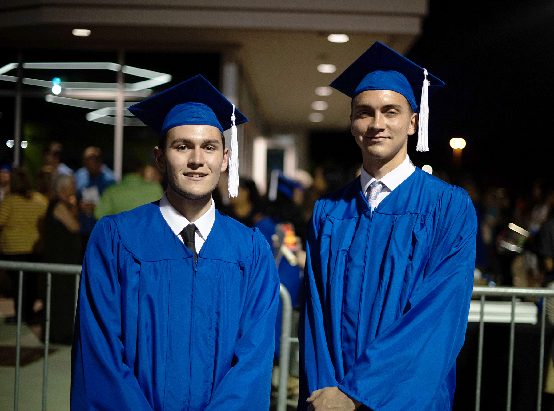 Uwharrie Charter Academy senior Daryn Trogdon, left, and Southwestern Randolph High School senior Ben Cross were the first students from Randolph Community College’s Career and College Promise program to earn their associate degrees before graduating from their respective high schools.