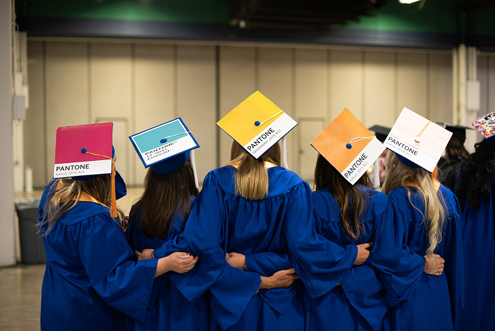  Members of the Class of 2019 got creative with their mortar boards for Randolph Community College’s 2019 Curriculum Graduation on Wednesday, May 8, at the Fieldhouse at the Greensboro Coliseum Complex.