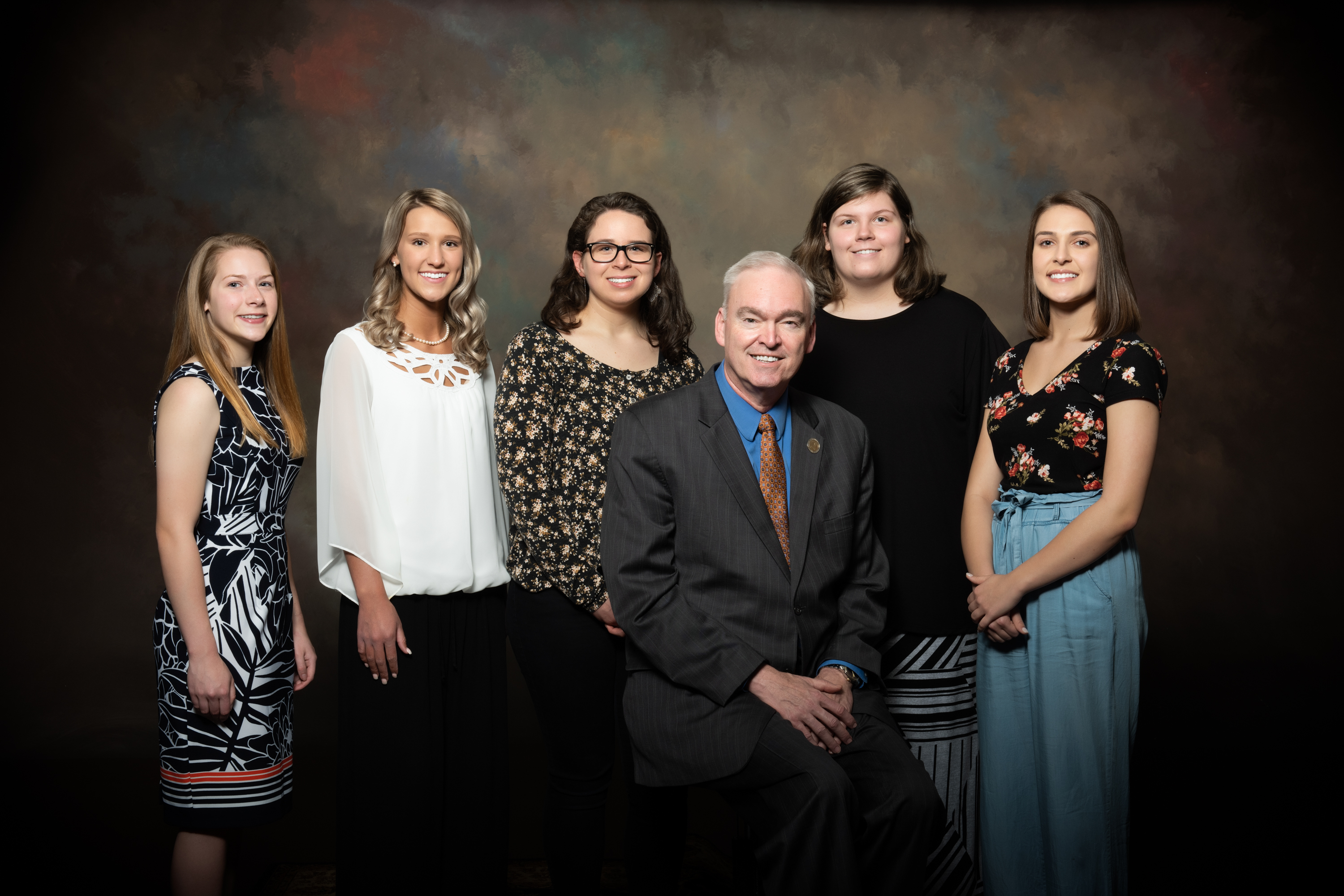 Randolph Community College recently selected its Presidential Scholars for the 2019-20 school year. Pictured, left to right with RCC President Dr. Robert Shackleford Jr., are Jessie Holmes (Asheboro High School), Joanna Harrelson (Southwestern Randolph High School), Lauren Regan (Southwestern Randolph High School), Melanie Garner (Faith Christian School), and Abigail Barker (Uwharrie Charter Academy).