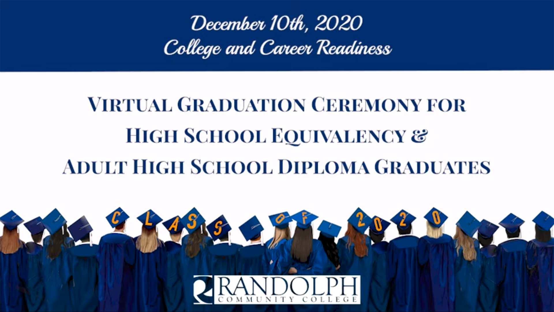 CCR 2020 Fall Graduation