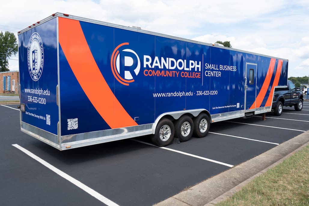 Photo of Randolph Community College's mobile unit.