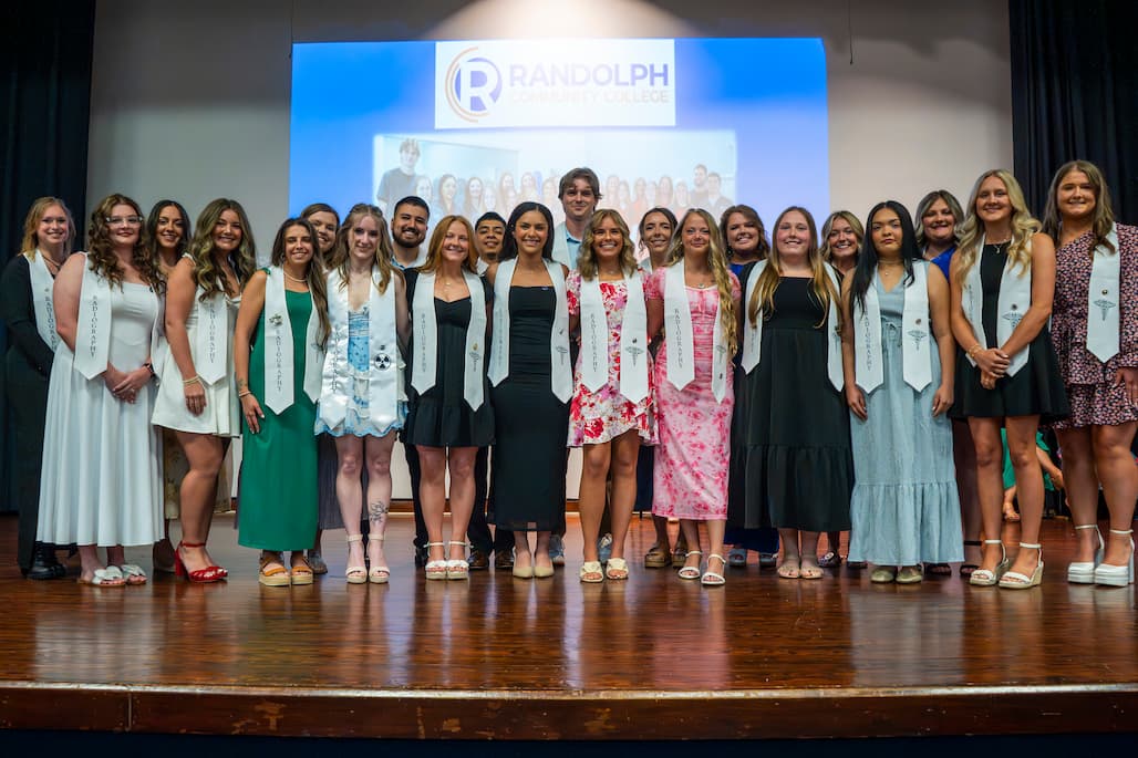 Photo of a group of RCC Radiography graduates at the annual pinning ceremony.