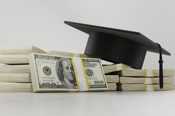 money with graduation cap