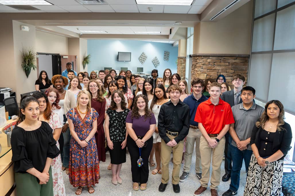 Group photo of PTK Spring Inductees.